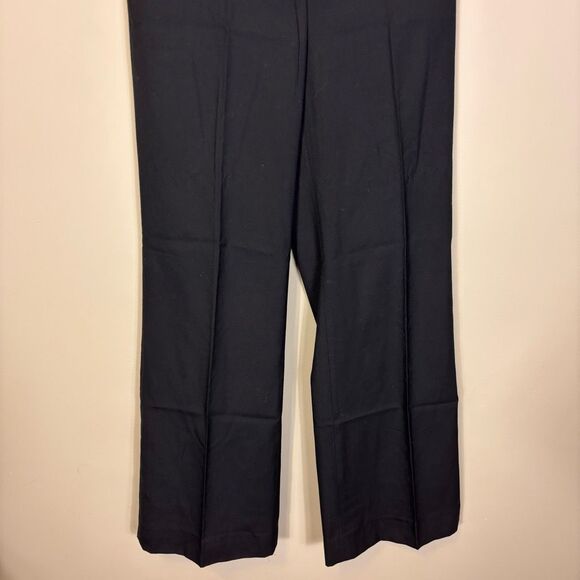 New J. Crew Black Super 120's 100% Wool Wide Leg Dress Pants 4 - Picture 4 of 6